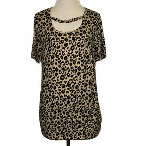 Wneedu women’s small animal print top